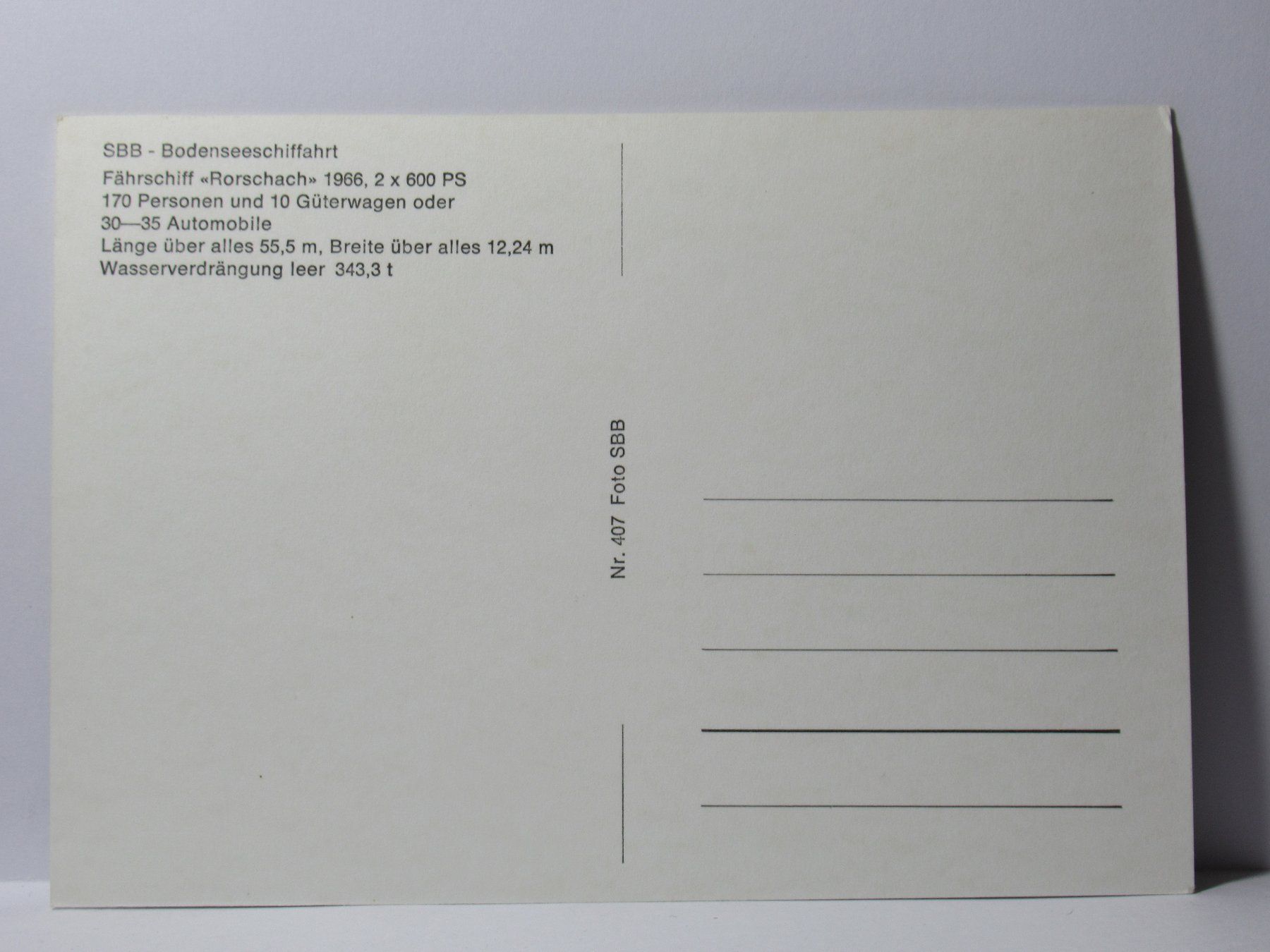 Ansichtskarten: Schiff  *  RORSCHACH   * – Neu (gemäss Beschreibung) aus Grenchen von Bluemchen1900 1