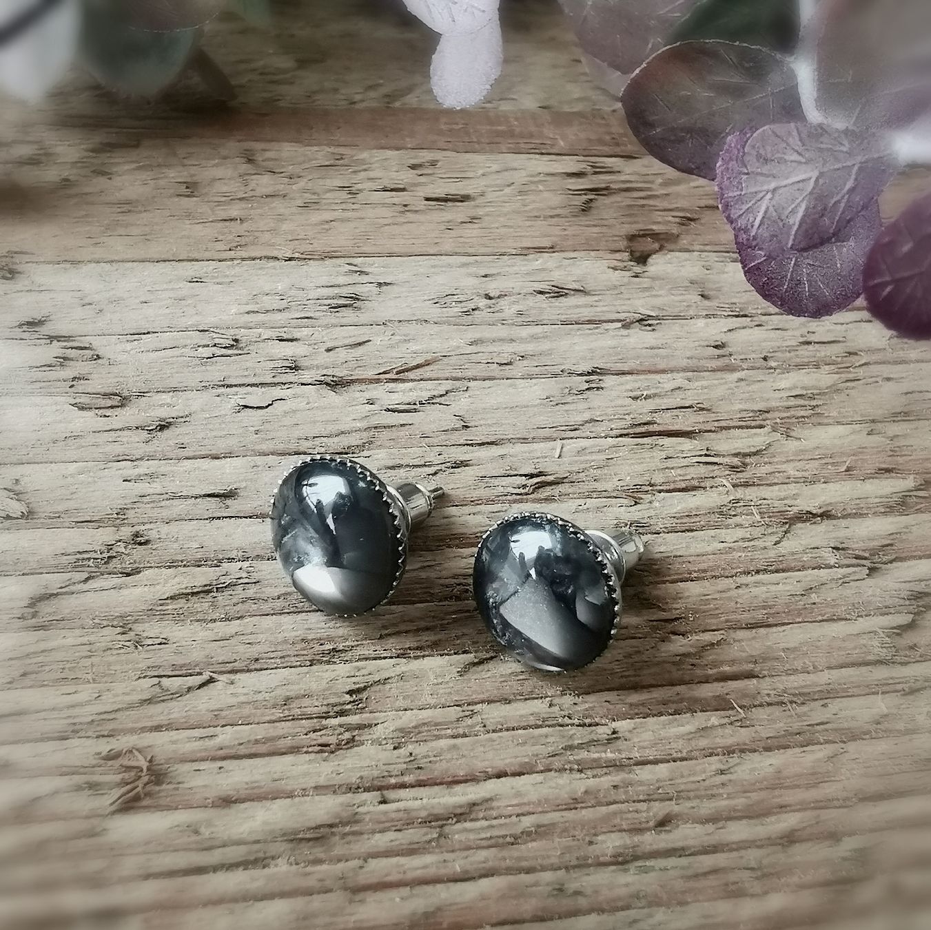 Boucles d'oreille: Ohrstecker anthrazit – Neuf (Voir description) à Obergerlafingen par Sigus