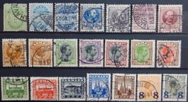 Dänemark ex. Kat. 34-130 gest. 1884/1922 Kat. 96 Euro