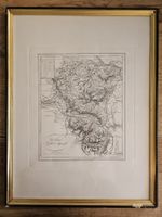 Historische Karte St. Gallen Appenzell - Kupferstich - 19.