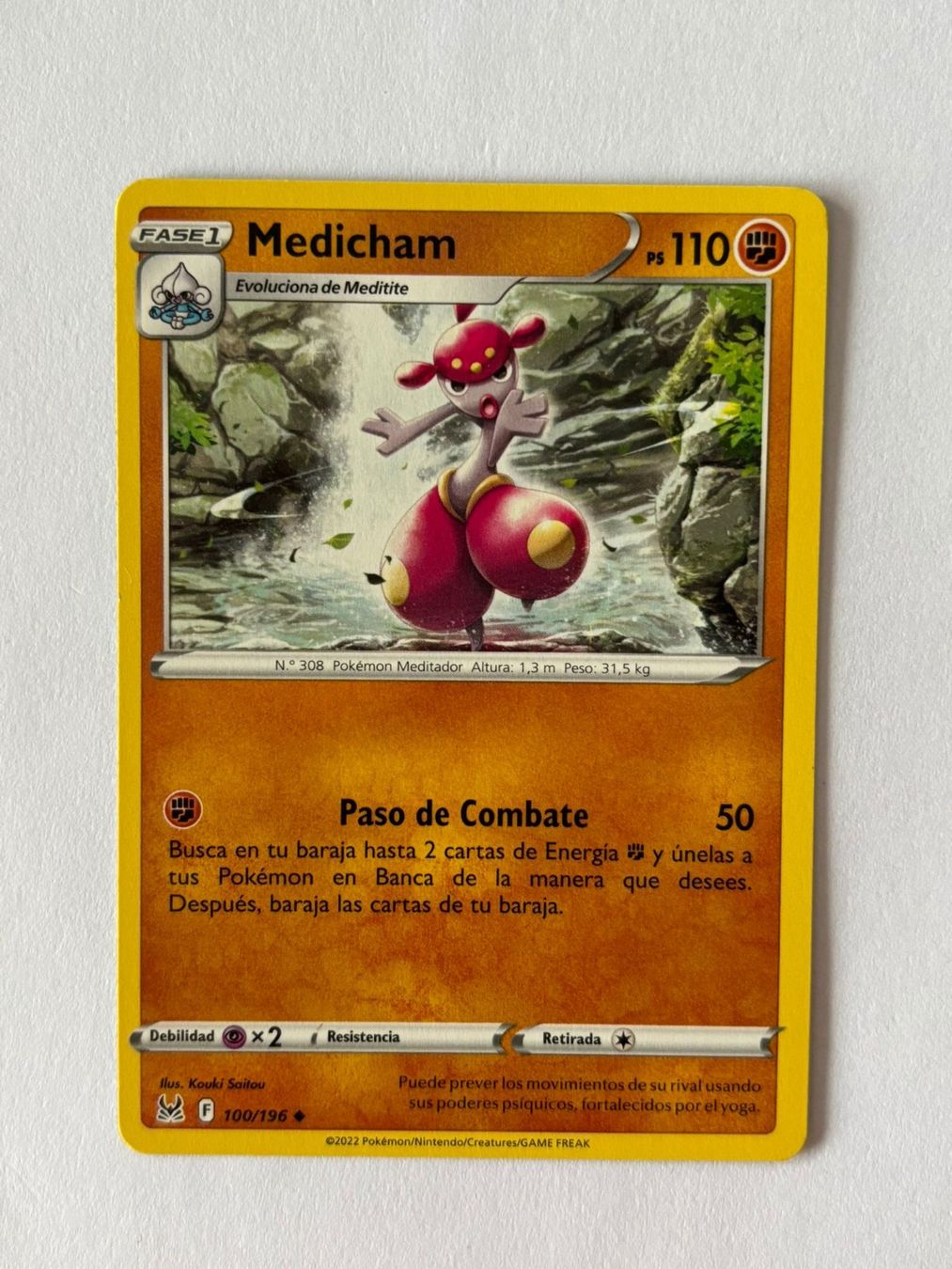 Pokémon Sammelbilder & Trading cards: Pokemon-Karte Medicham 100/196 – Gebraucht aus Herisau von Seyashop1
