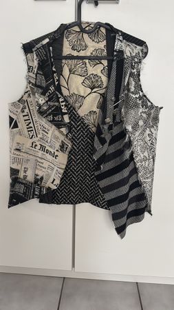 Gilet patchwork fatto a mano