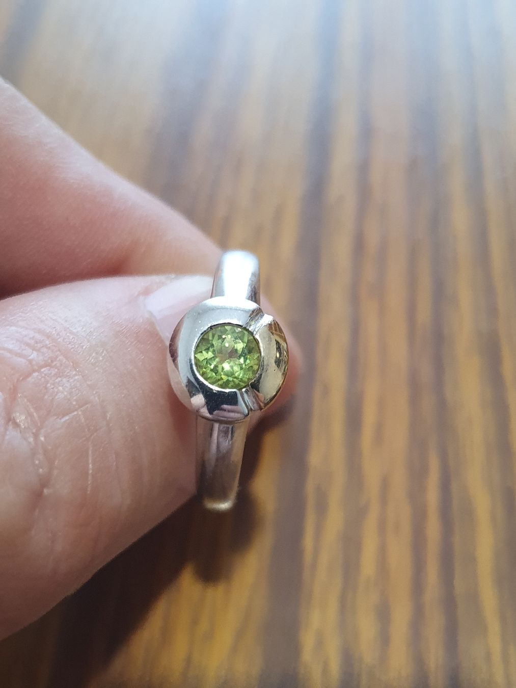 Anelli: Designer Peridot Ring in 925er Silber – Usato da Wohlen AG venduto da palmsprings 3