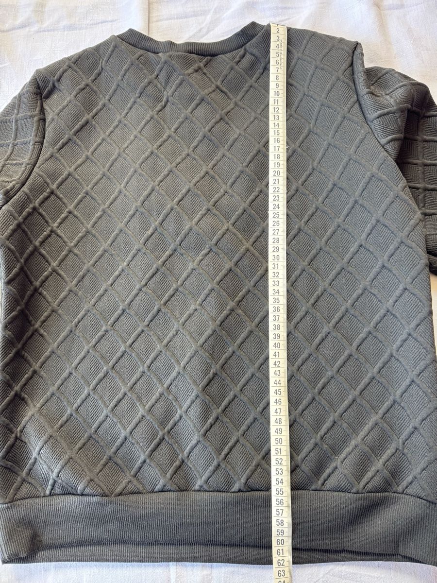 Maglioni & Felpe: Sweat gris texturé avec zip – taille M – Usato da Ballaigues venduto da stef1972 3