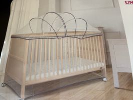 Beberoad -Baby bed safety net, white - 91x 145 x 145 - New 