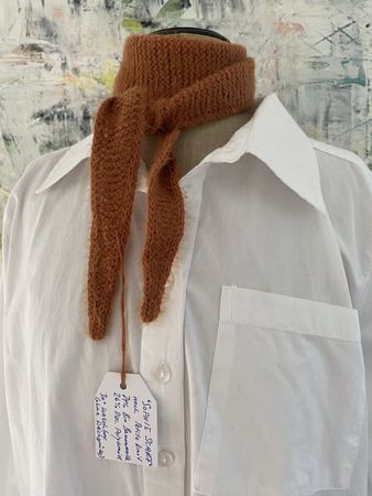 Sophie Scarf -  handgestrickt - rostrot