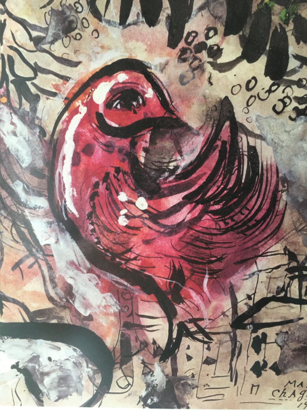 Foto & Immagini: MARC CHAGALL  mit Flöute1955  Top Poster  gerahmt – Usato da Zürich venduto da Nofelet31 5