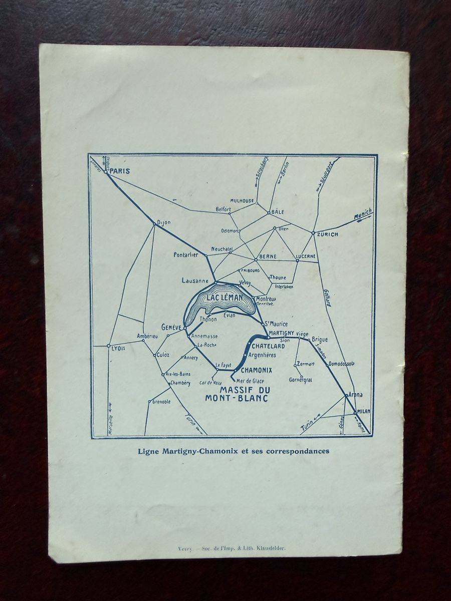 Bücher: Brochure Martigny Chamonix Train Électrique 1910 – Gebraucht aus Fribourg von Ardoffel 7