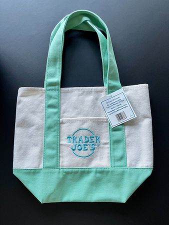 Limited Edition - Trader Joe’s Mini Tote Bag - Pastel mint
