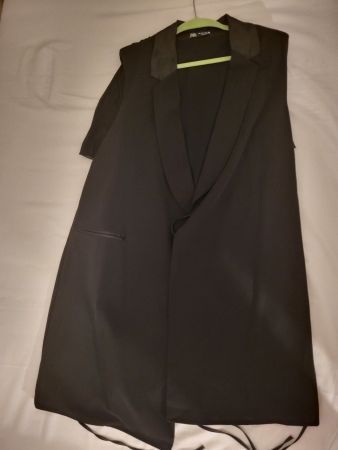 Elegante Zara Weste/Kleid, schwarz, Grösse S, neuwertig