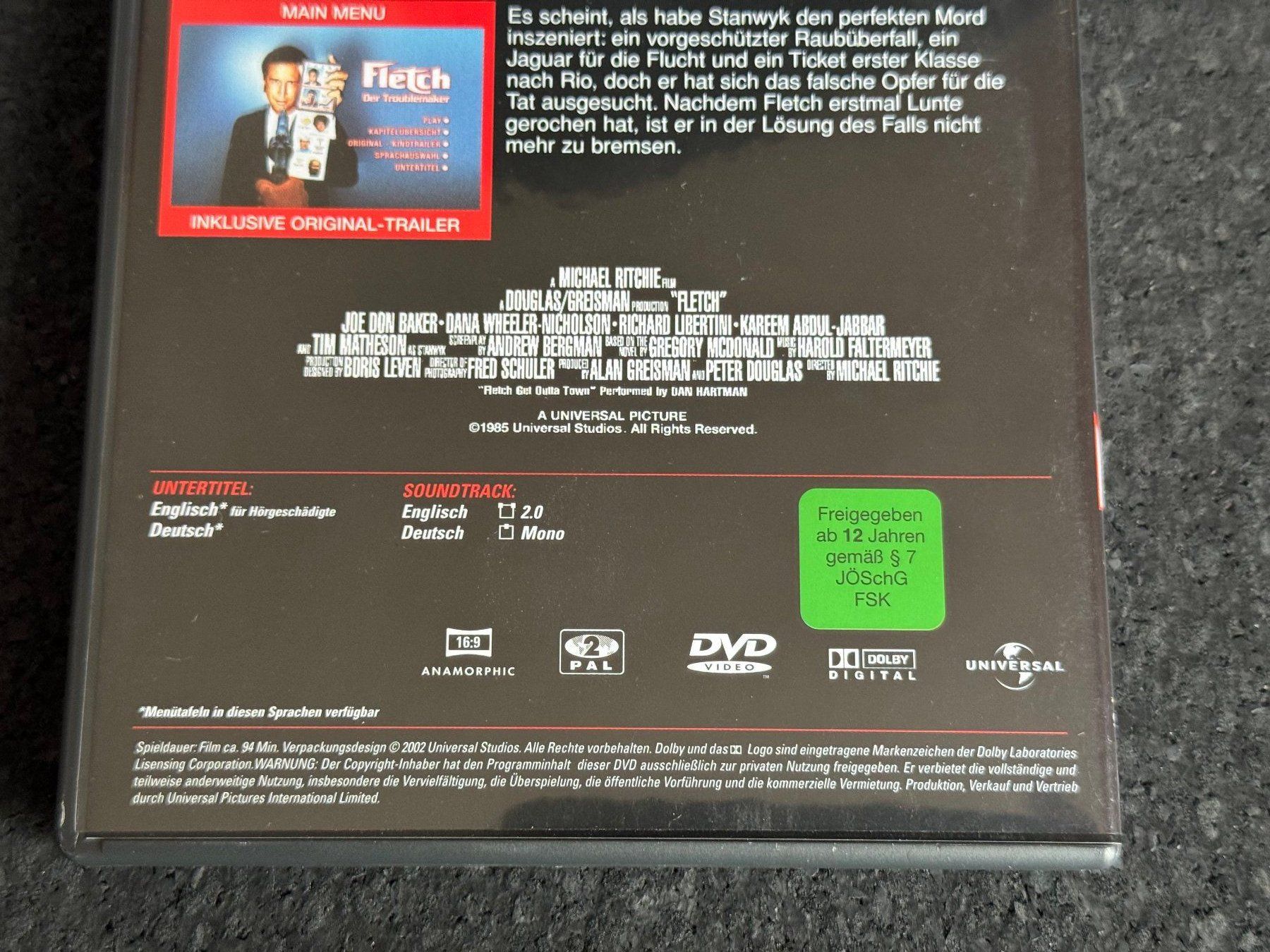 Tutti i DVDs: FLETCH Der Troublemaker DVD DE/EN – Usato da Fribourg venduto da tschjoly 3