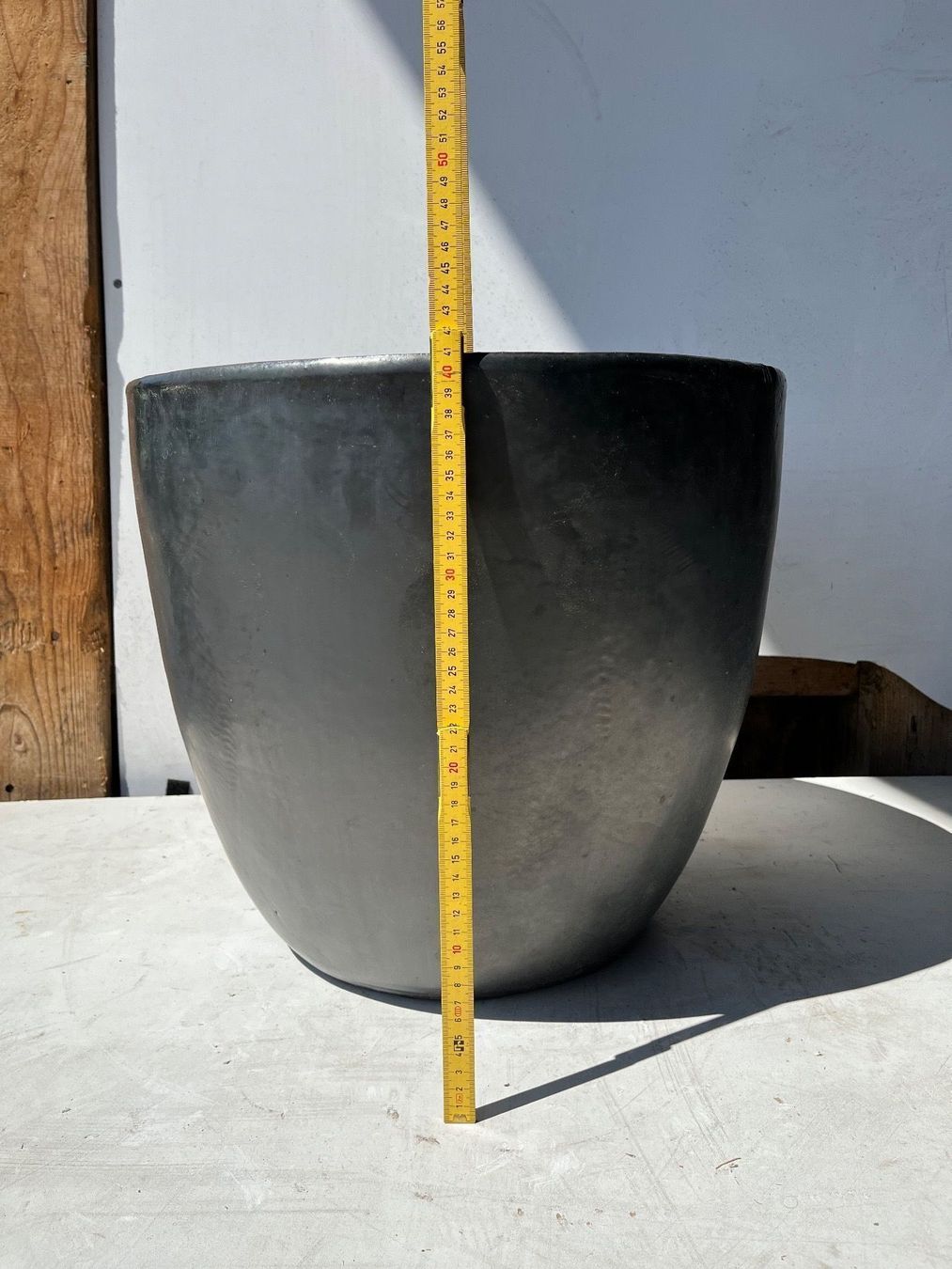 Blumentöpfe: Gartentopf / Keramik / Anthrazit / ( 2355 ) – Neu (gemäss Beschreibung) aus Wetzikon ZH von seli03 2