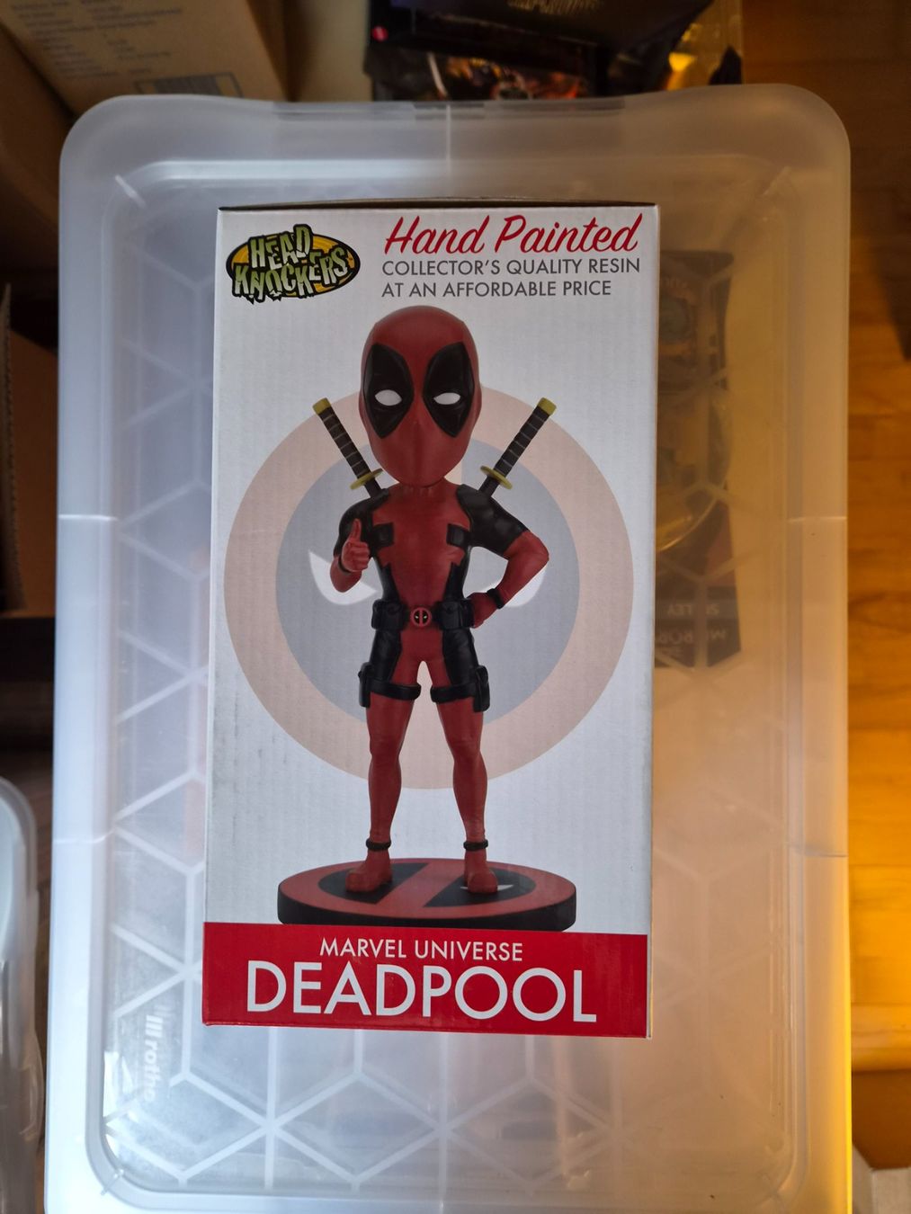 Statuette: Deadpool Head Knockers Marvel Wackelkopf NECA – Nuovo e nell'imballaggio originale da Sisseln AG venduto da schenk-figuren 1