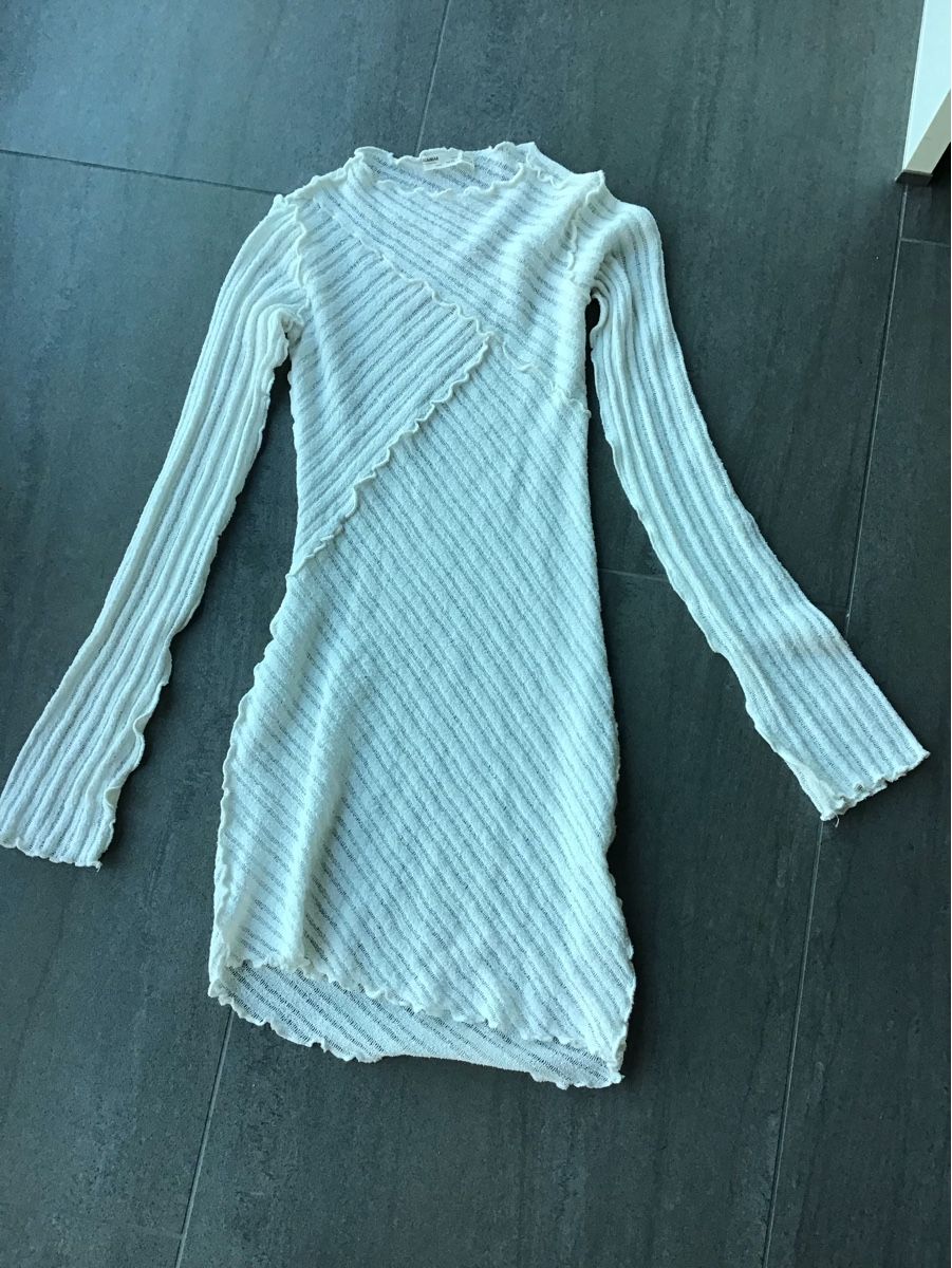 Pull&Bear Vestiti: Pull&Bear Kleid, Rippenstrick, weiss, Grösse XS, neuw. – Nuovo (secondo la descrizione) da Aarburg venduto da Sonnenschein6
