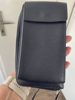 Ledertasche klein in dunkelblau neuwertig
