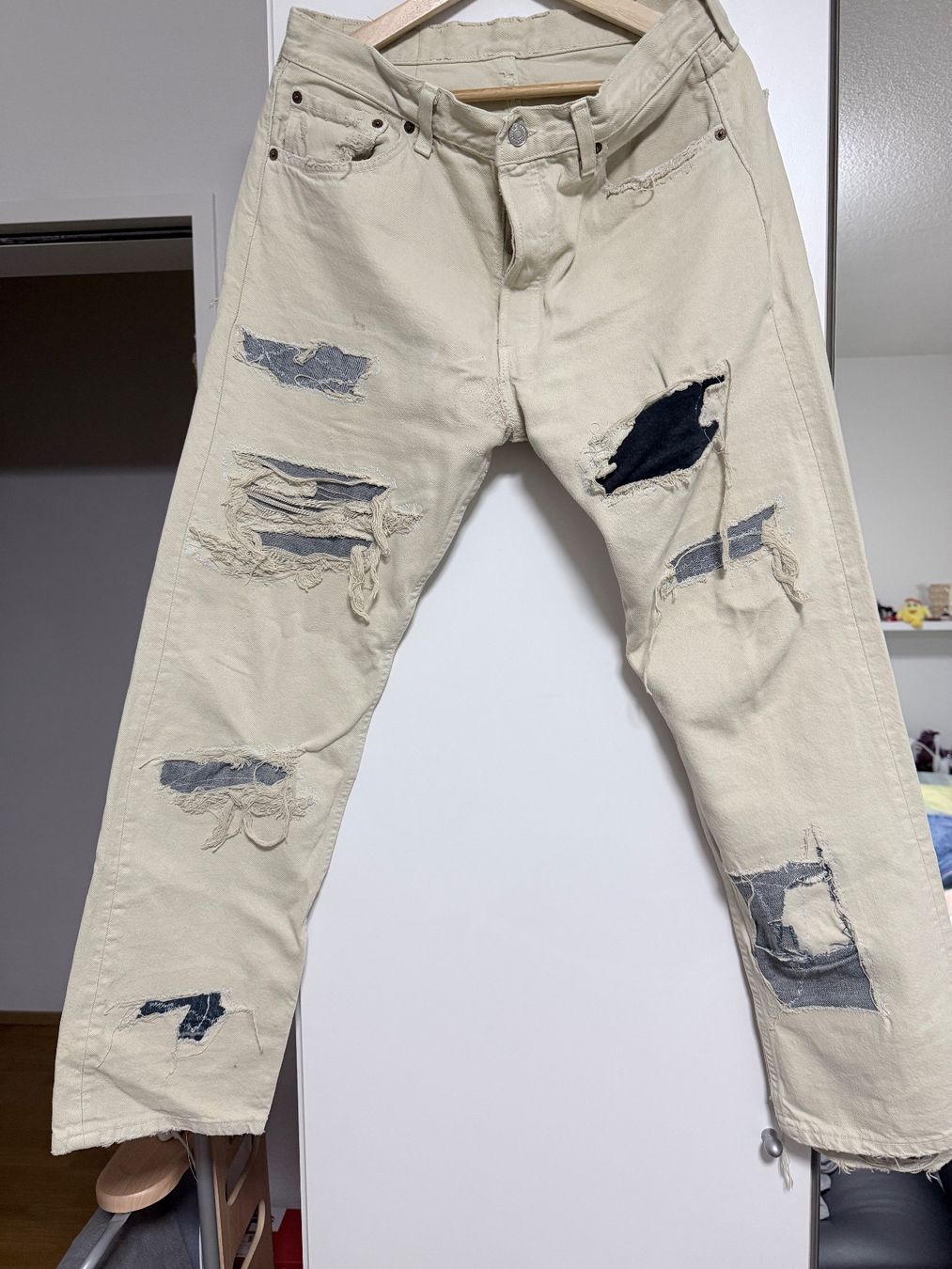 Levi's Jeans: Vintage Levis Reworked / Patchwork Jeans – D'occasion à Kaltbrunn par LuxShop