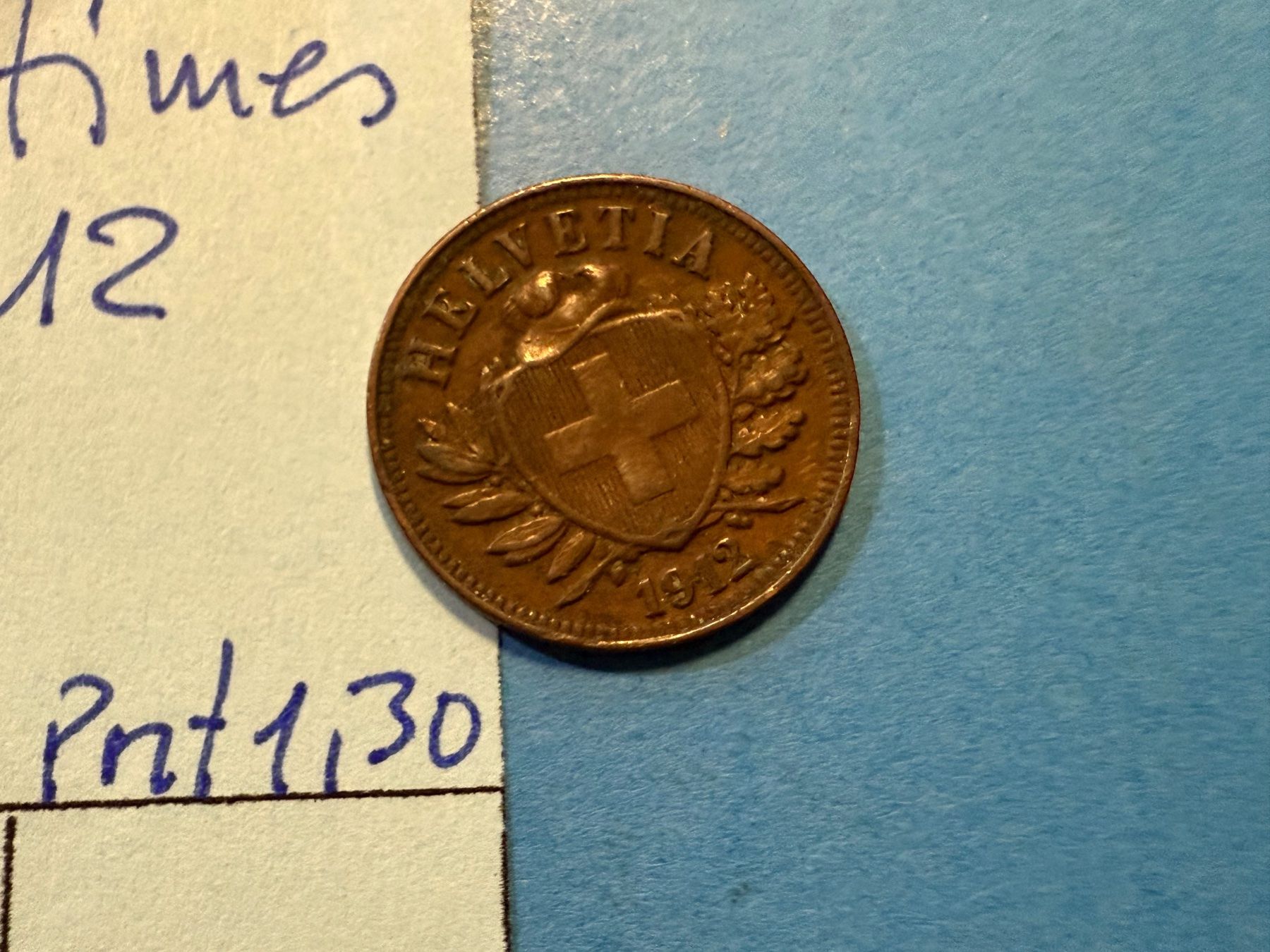 Tutti le monete: SUISSE : 2 CENTIMES 1912 - bon état – Usato da genève venduto da GEnumist 1