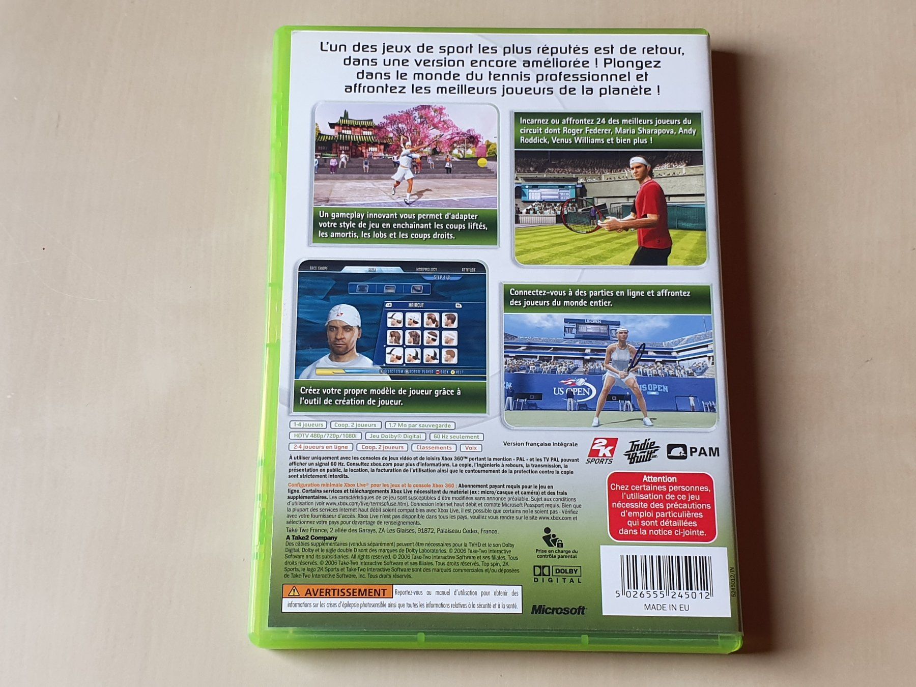 Microsoft Spiele: Top Spin 2 FRA – Gebraucht aus Stansstad von collectorsshop 1