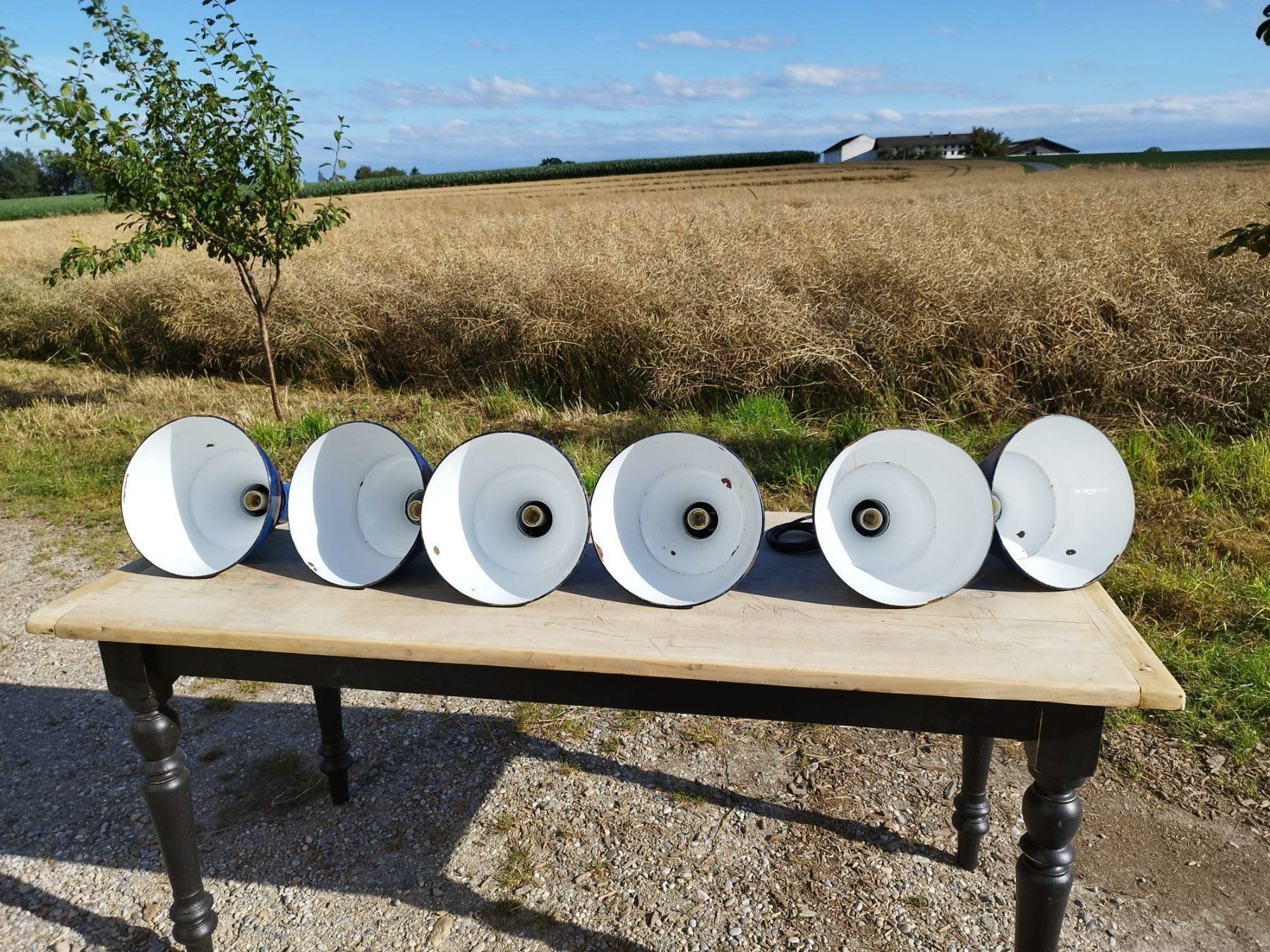 Lampadari & plafoniere: KE400 Emaille Hänge,- Decken-,Tulpen-, Industrielampe – Usato da kraiburg am inn venduto da Vintage-Living 9