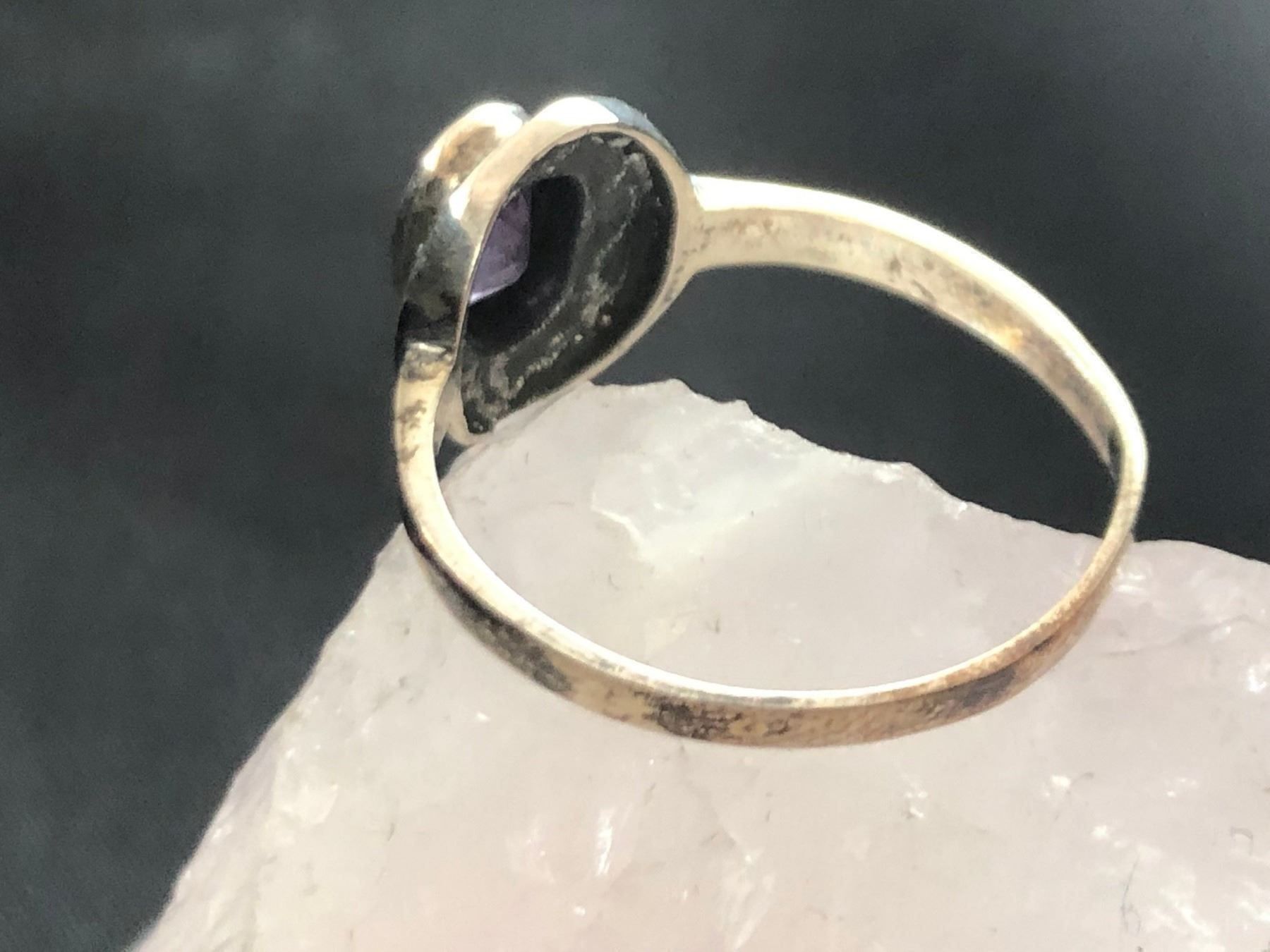 Anelli: Ring Silber 925 mit lila Stein – Usato da Istighofen venduto da Ringparadies 1