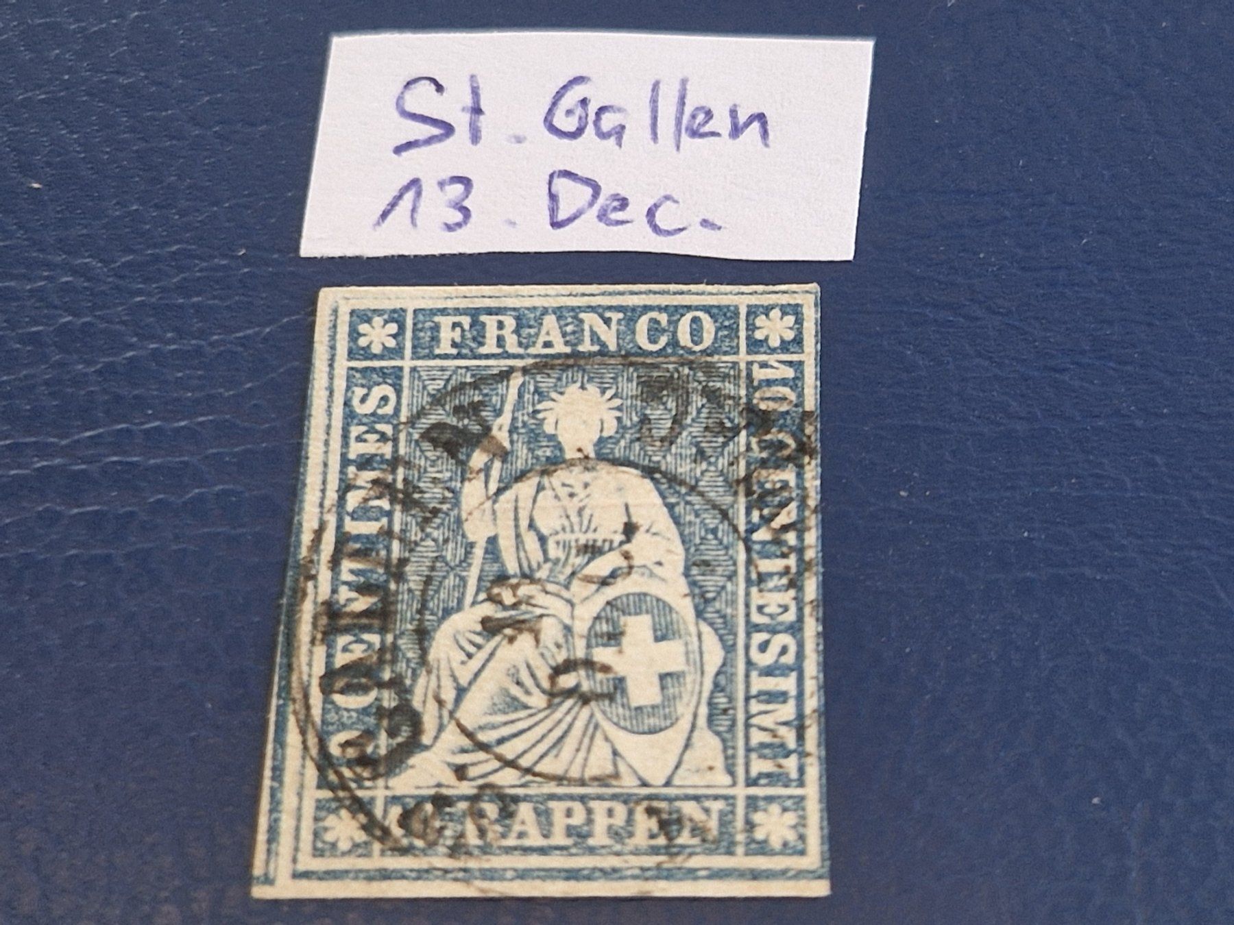 Tutti i francobolli: Strubel 23Cd, ab 1.- – Usato da Burgdorf venduto da Glossy01