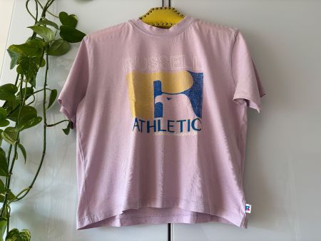 RUSSEL ATHLETIC zartrosa Shirt mit Print Gr. S