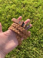 Dünner Geflochtener Gürtel Braun Vintage Y2K 2000er Stil 100