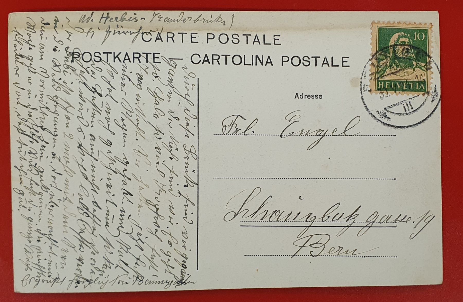 Cartoline postali: Frutigen 1924 - Brücke – Usato da Kreuzlingen venduto da Rschweiz1 1