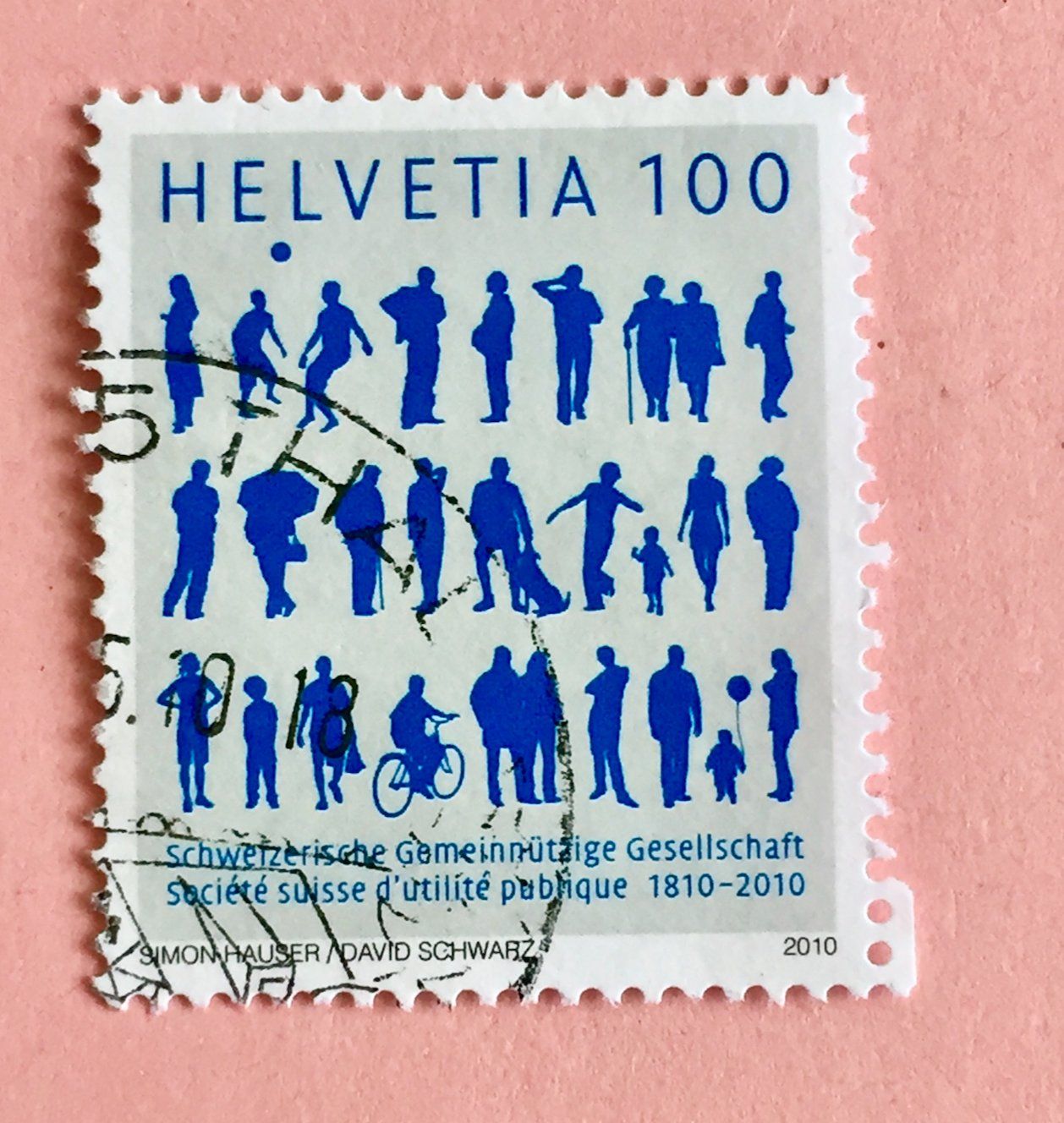 Tutti i francobolli: Nr.1354 mit Stempel 200 j.Schw.Gemeinn.Gesellschaft 2010    – Usato da Aarau venduto da Billa007