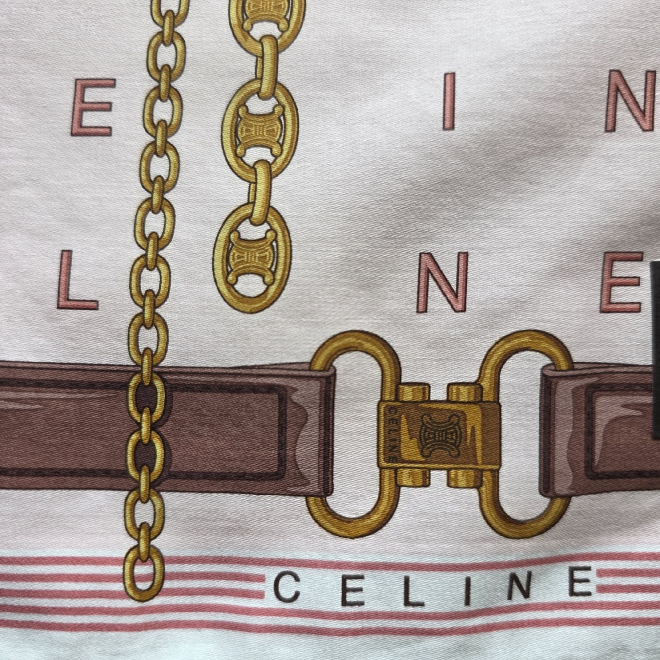 Celine Foulard & Sciarpe: Neues CELINE Baumwolltuch 50x50 cm – Nuovo e nell'imballaggio originale da Zürich venduto da LIMAR 2