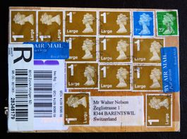 Registered Great britain letter from 2007 with 1ST large