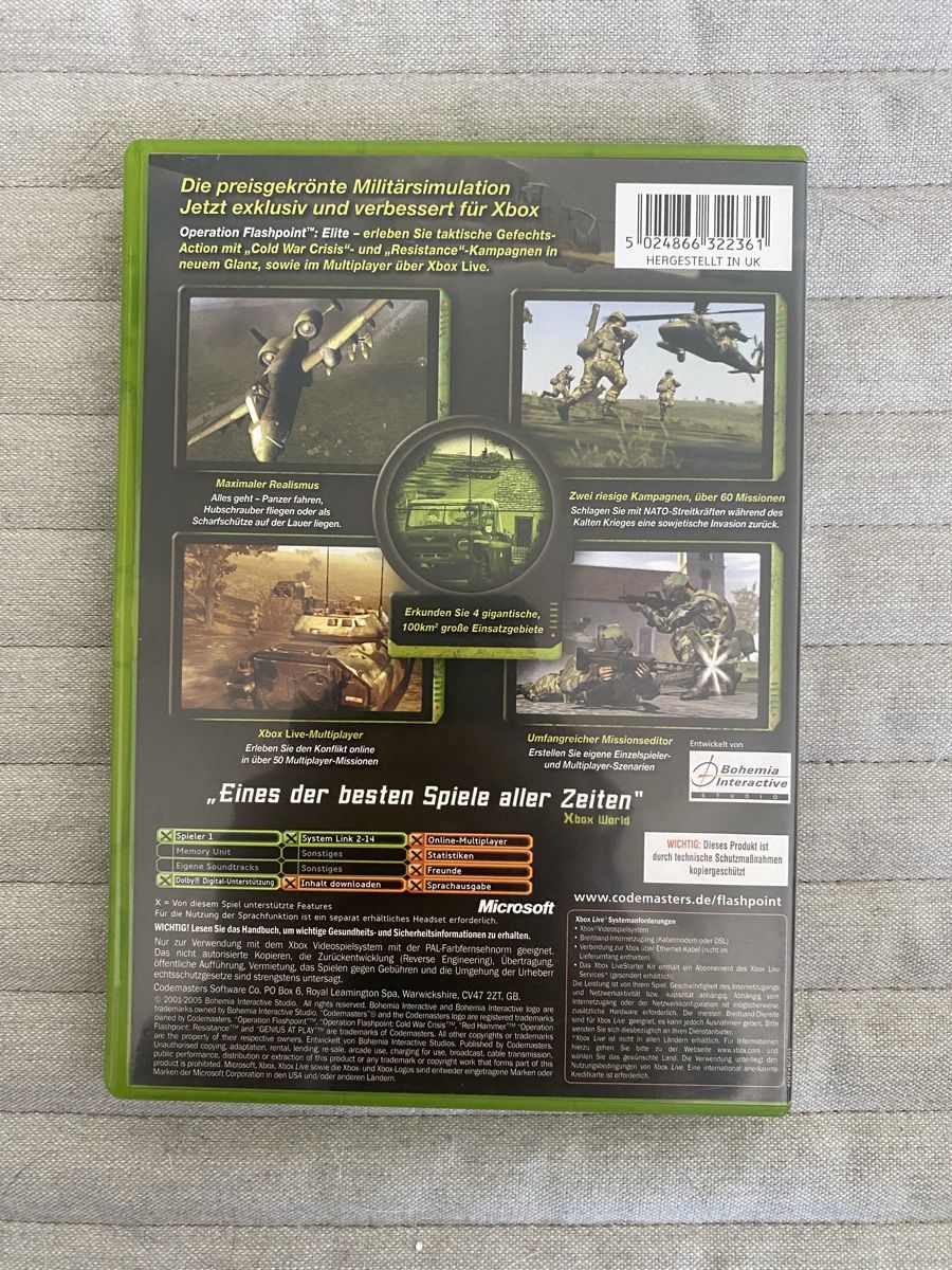 Microsoft Giochi: Operation Flashpoint Elite für Xbox – Usato da Thunstetten venduto da Virus_33 2