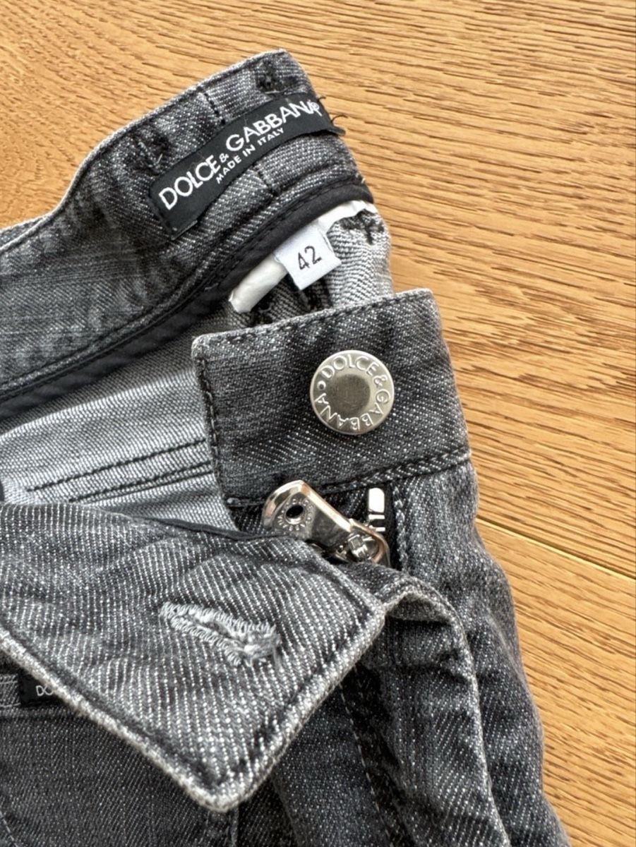 Dolce & Gabbana Jeans: Dolce & Gabbana Jeans grau Gr. 36 Slim Logo – Usato da Winterthur venduto da whatdreamz 3
