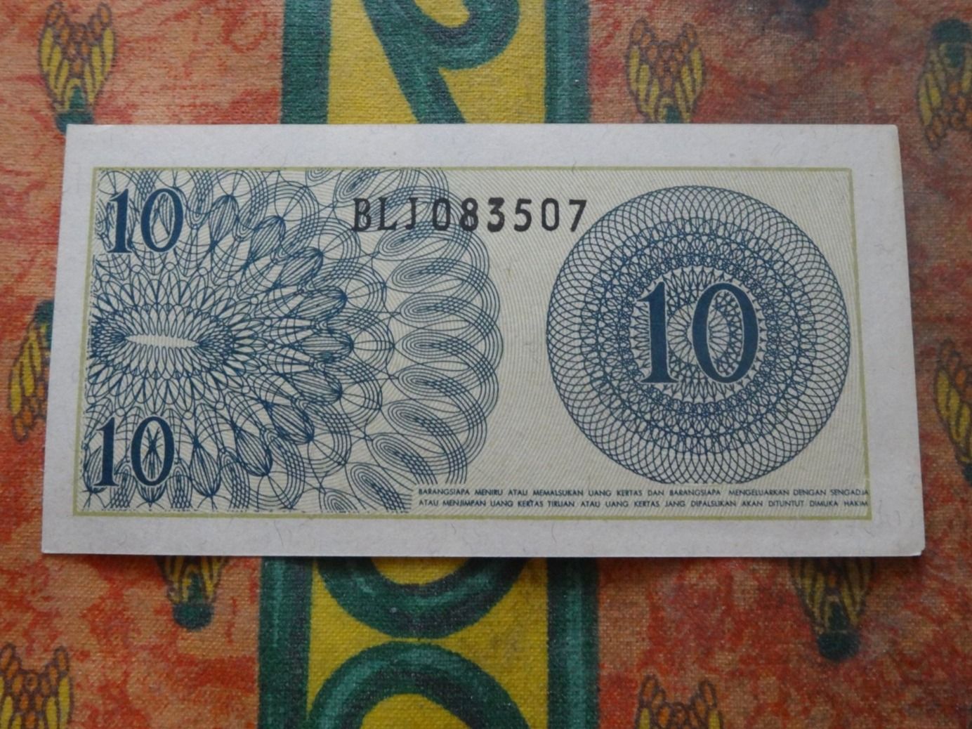 Banknoten: INDONESIE  10 Sen  Billet – Gebraucht aus Romanel-sur-Lausanne von Swift13 1