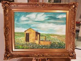 Ölgemälde "Sizilianische Landschaft" – Signiert (92x72 cm)