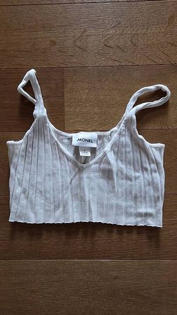 Weisses Croptop
