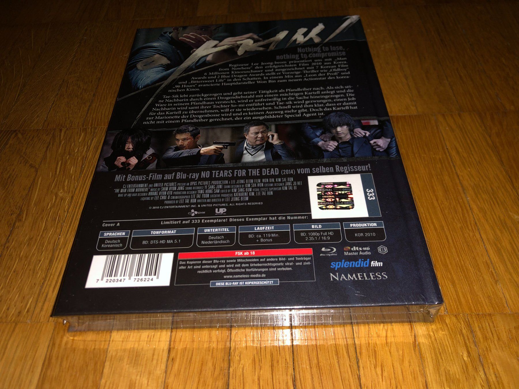 Alle DVDs: The Man from Nowhere - MEDIABOOK - A - UNCUT – Neu und originalverpackt aus Basel von havsok 1