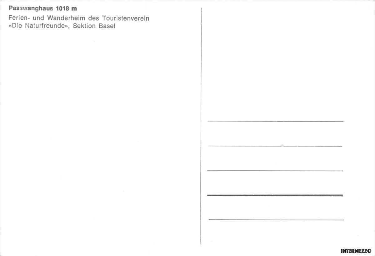 Ansichtskarten: Passwang SO // Passwanghaus 1018 m – Gebraucht aus Basel von intermezzo12 1