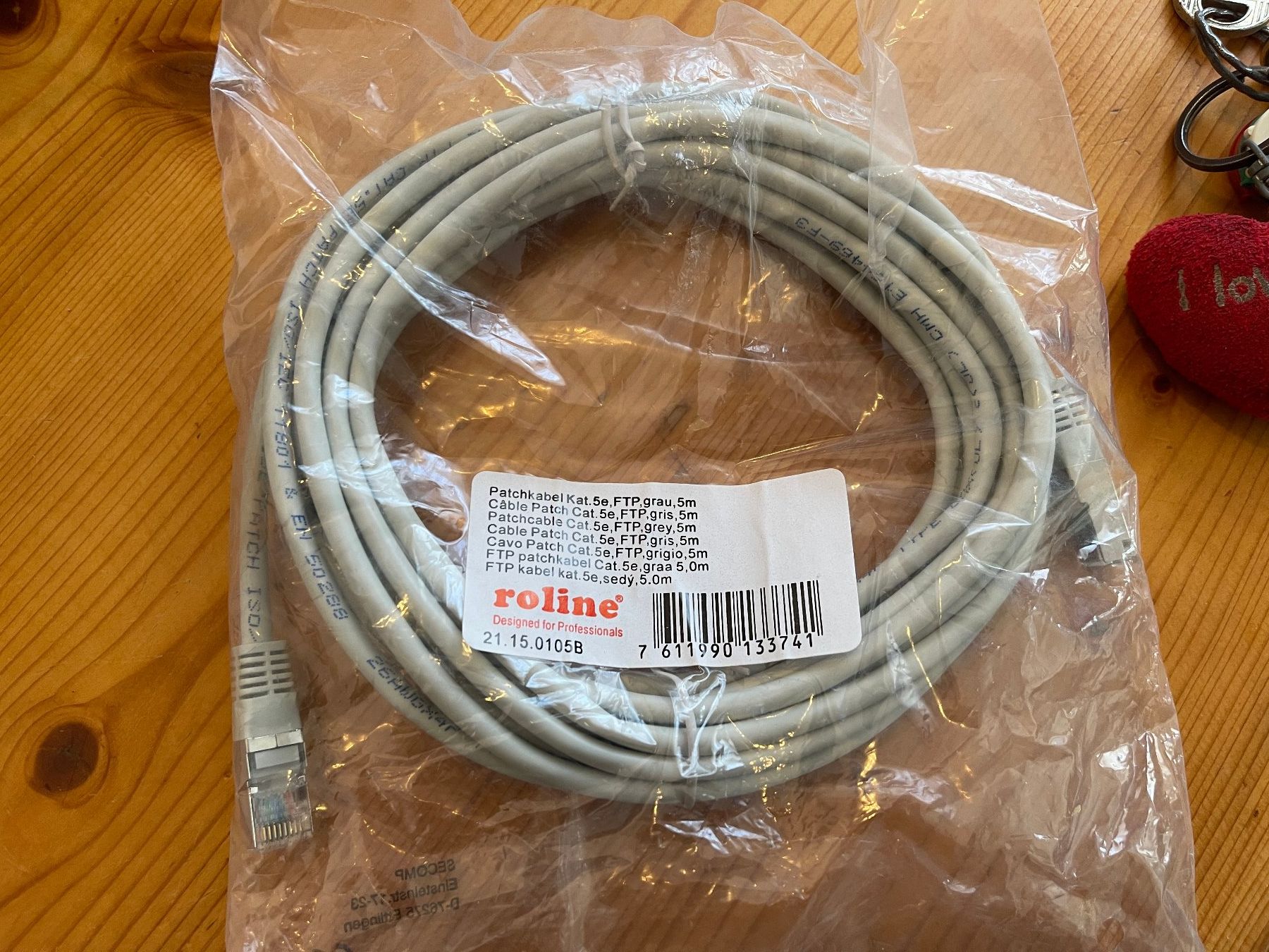 Cavi: Roline Cat.5e LAN-Kabel, 5 Meter, grau – Nuovo e nell'imballaggio originale da Weinfelden venduto da ice_heart_xx 1