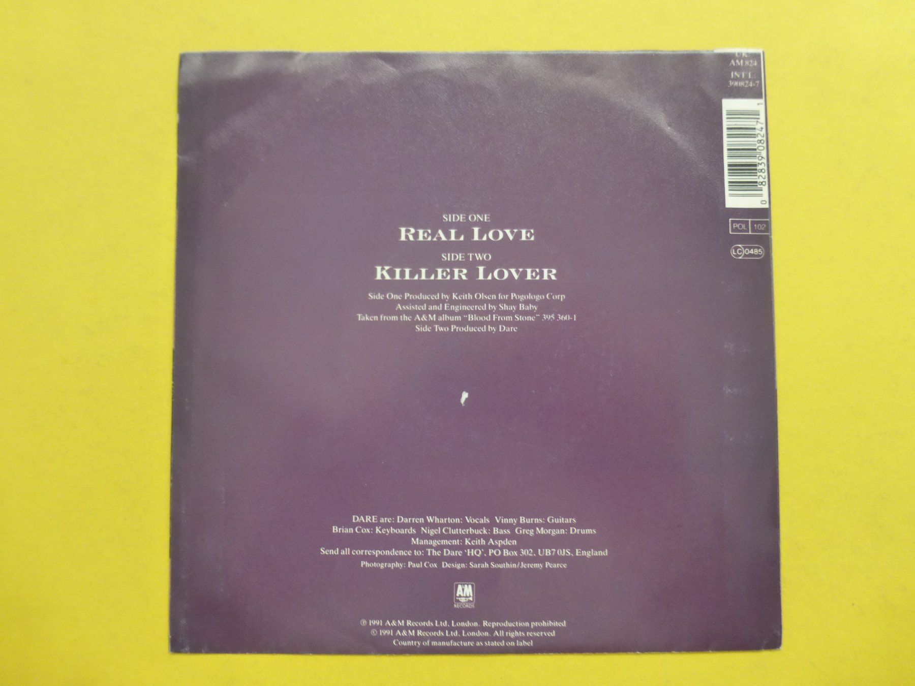 Dischi in vinile: Dare – Real Love – Usato da Zürich venduto da Swiss57 1