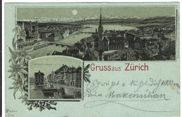 Gruss aus Zürich, Litho