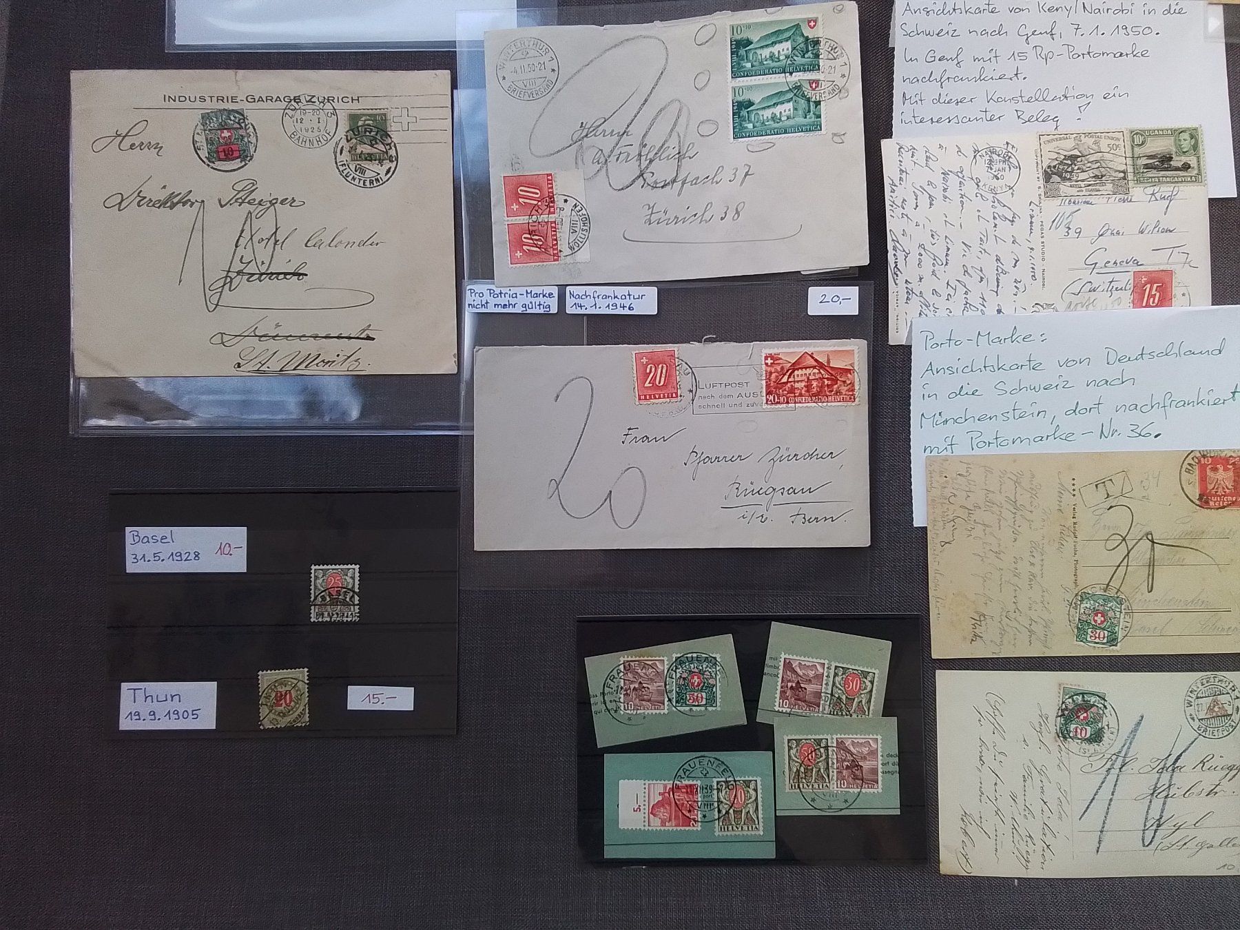 Tutti i francobolli: Sammlung Nachporto Schweiz – Usato da Reichenburg venduto da ibiza18 2