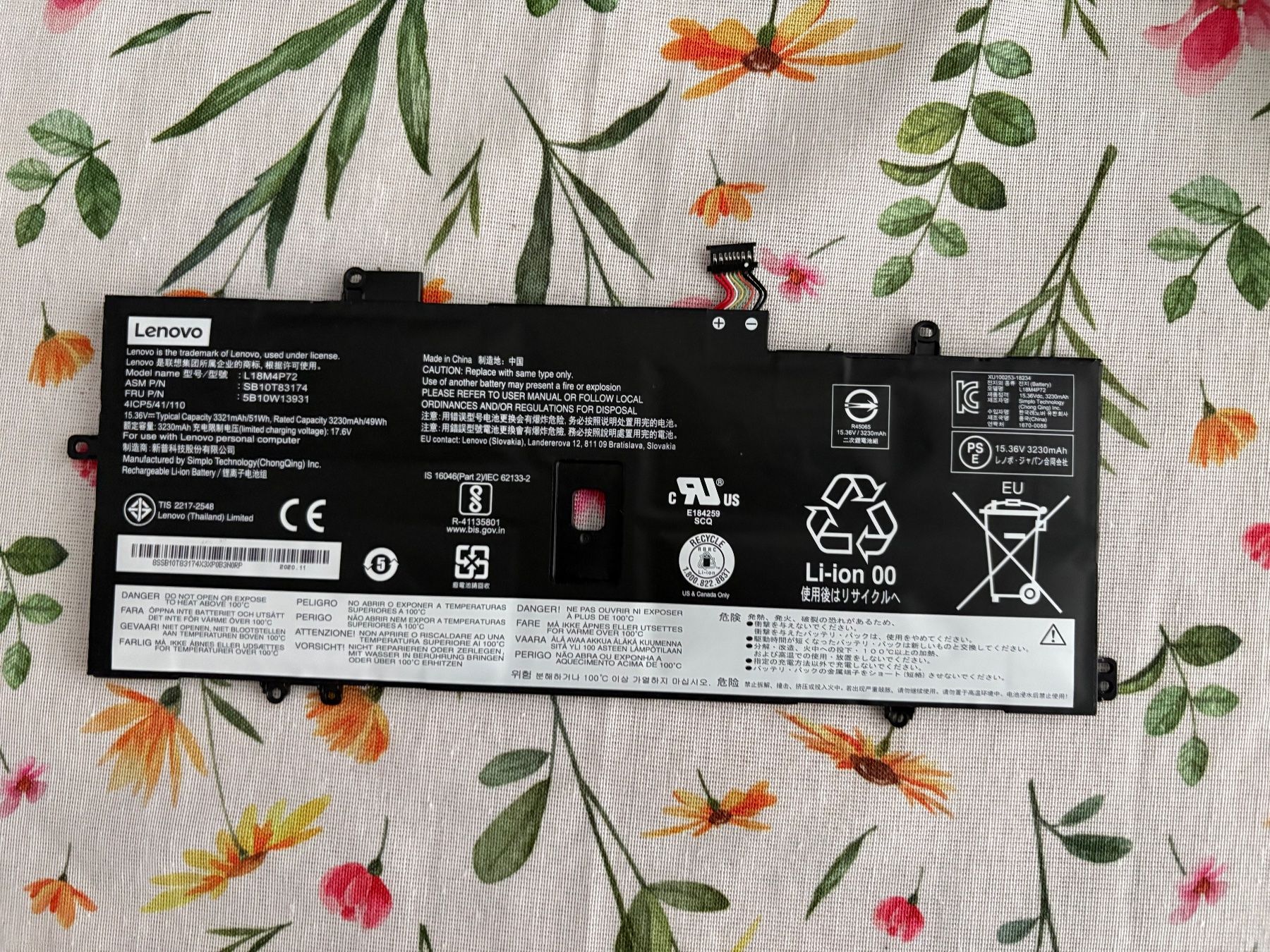 Lenovo Batterie: Lenovo Thinkpad Carbon Akku DEFEKT – Difettoso da Möhlin venduto da dth_5mw9