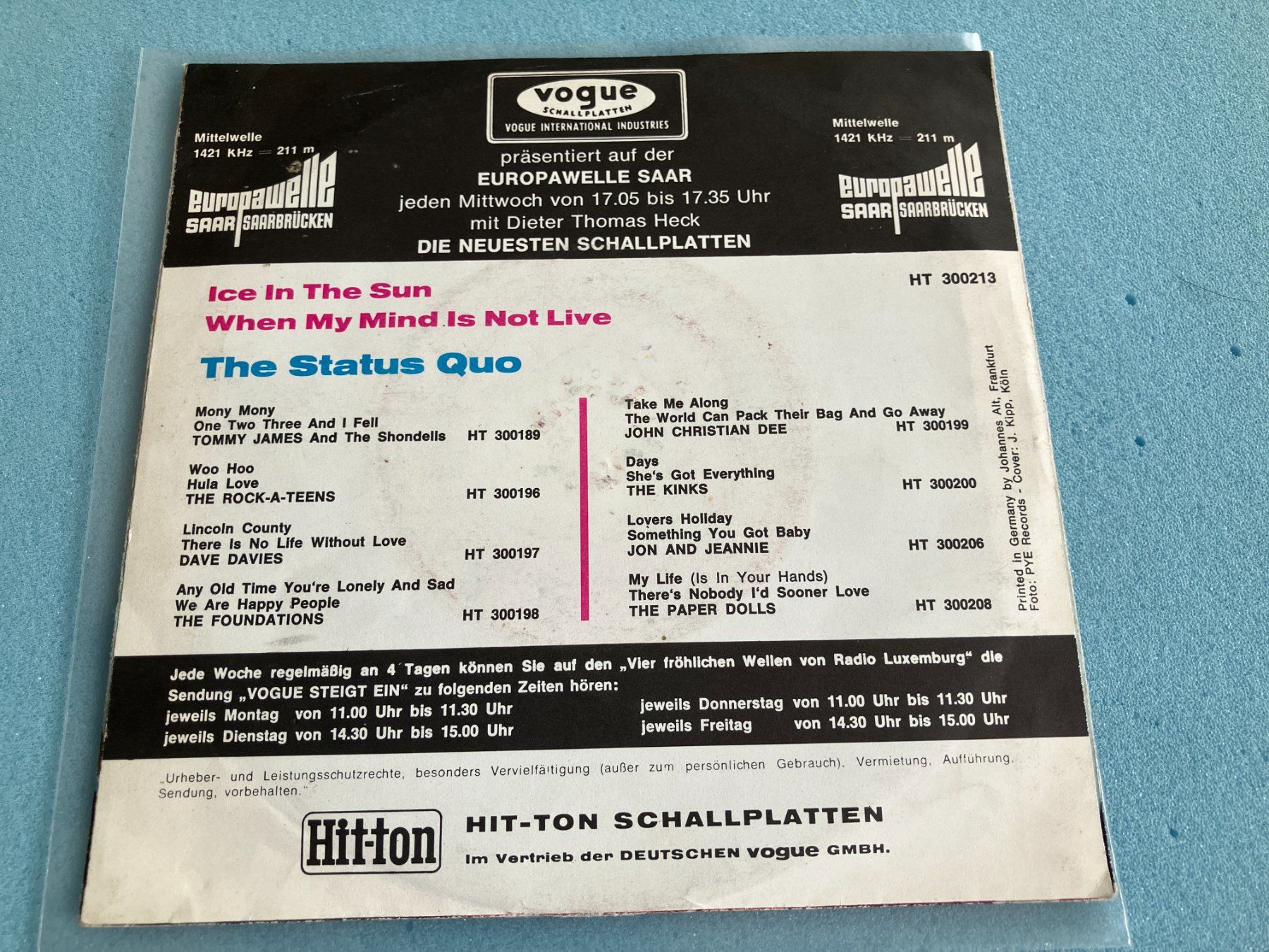 Schallplatten: Status Quo – Gebraucht aus Aarwangen von Jukebox3 1