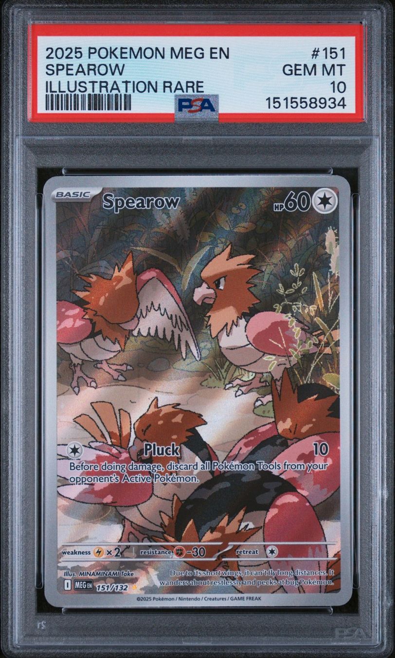 Pokémon Carte collezionabili: PSA 10 | Spearow 151/132  EN – Usato da Obergerlafingen venduto da collector-shop.ch