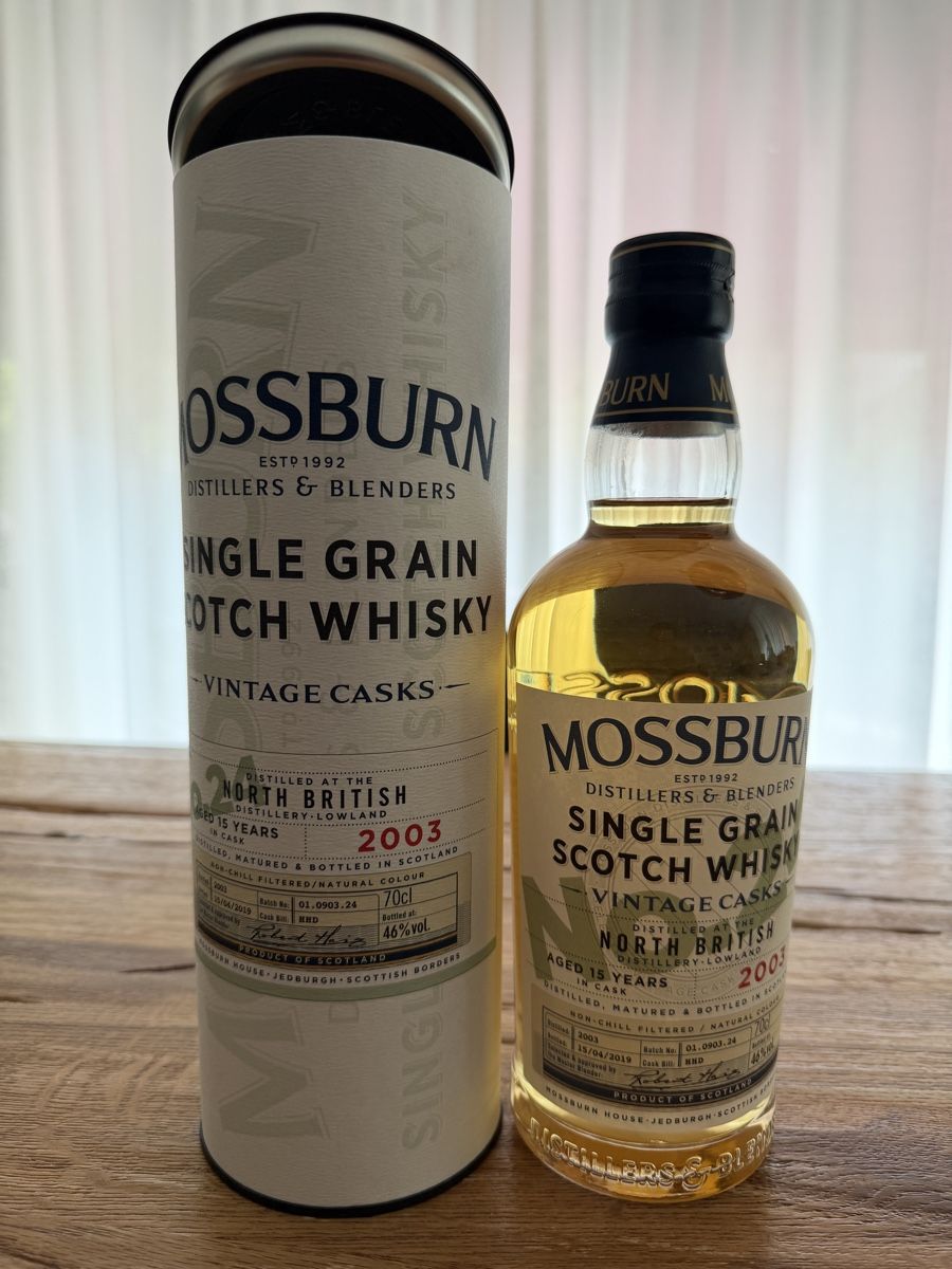 Bevande alcoliche: Mossburn Single Grain Scotch Whisky 2003 Vintage Casks 70cl – Nuovo e nell'imballaggio originale da Küsnacht ZH venduto da sir_nny9