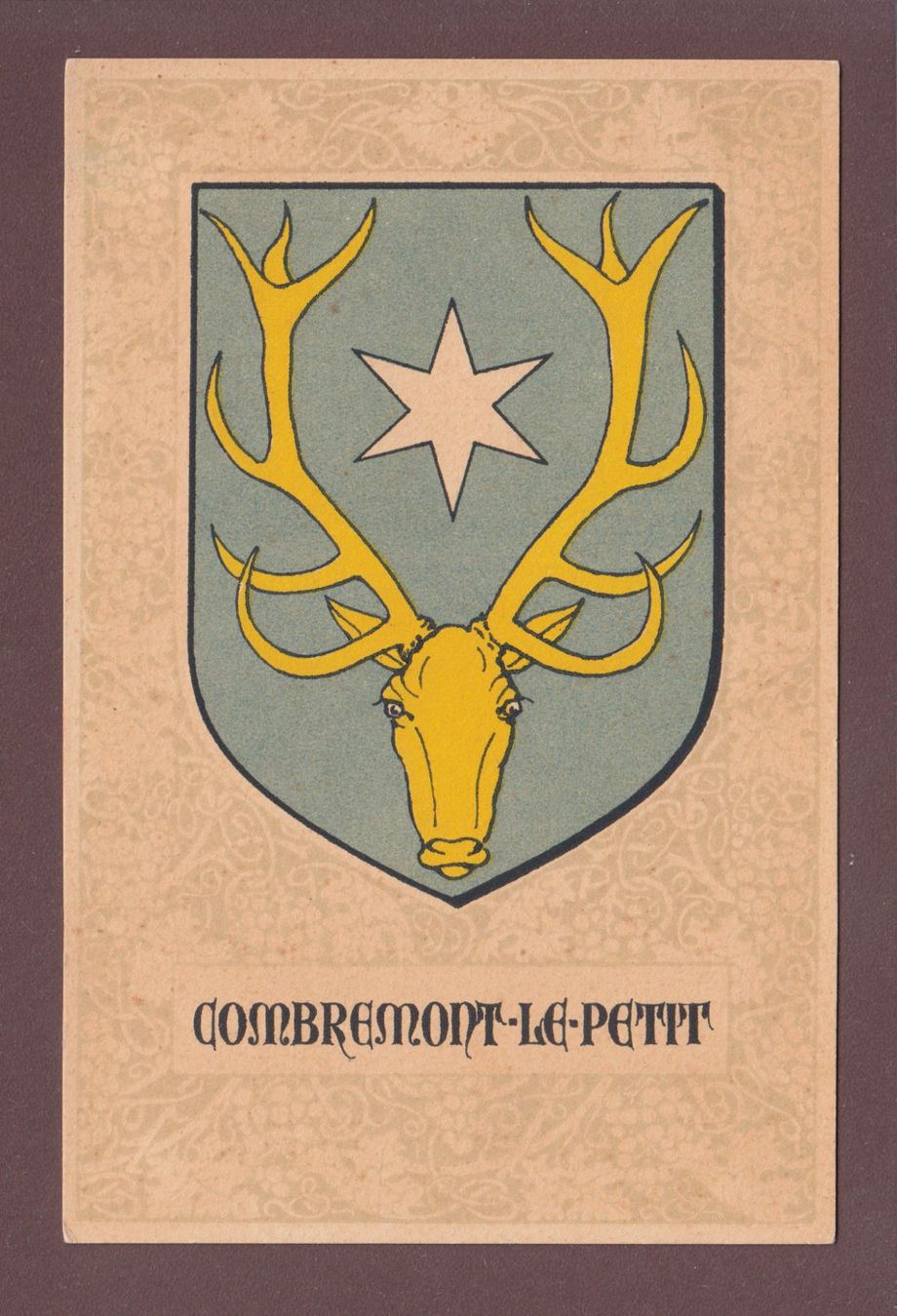 Cartoline postali: COMBREMONT-LE-PETIT - Blason // petit aminci // – Usato da Pully venduto da nicecards