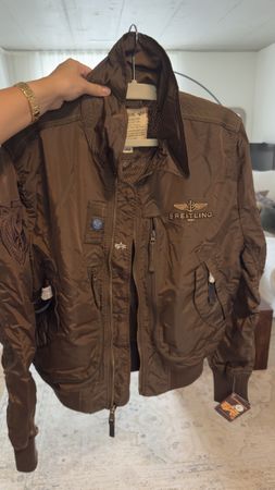 Alpha Industries Breitling Bomberjacke braun Herren Grösse L