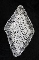 Häkel Tischwäsche , Länge ca.43 cm x 26 cm.