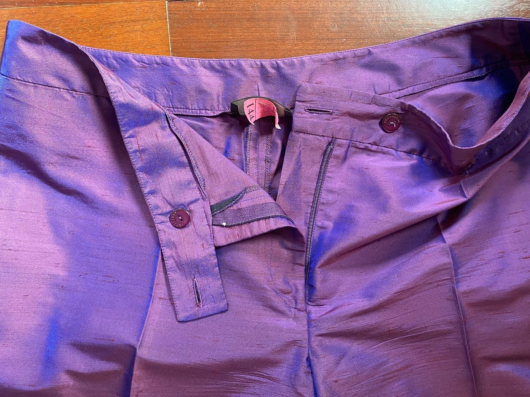Trussardi Pantaloni: TRUSSARDI edle Seidenhose – Nuovo (secondo la descrizione) da Besazio venduto da lionheart63 6